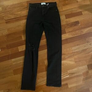 Reformation black denim jeans NWT